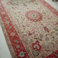 فرش دستباف گل ابریشم کاشمر