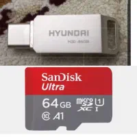 فلش 64 گیگ OTG و کارت حافظه 64 گیگ سندیسک