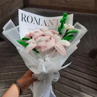 دسته گل جاودان/هدیه تولد نوزاد،روزدختر وهر مناسبتی