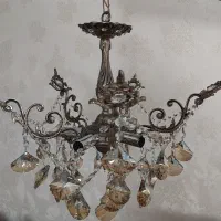 یک جفت لوستر کریستال ۵شعله