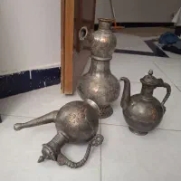 سه قلم لوازم مسی قدیمی