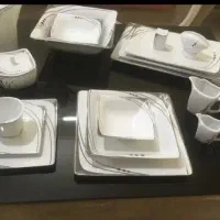 سرویس چینی ۱۸ نفره مدل پارمیس پلاتین