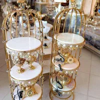 استند سه طبقه تسمه برنز