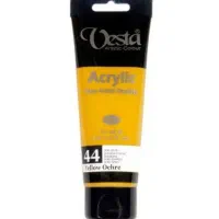 رنگ اکریلیک Yellow Ochre وستا 75میل کد 44