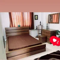 تخت ۲نفره تمام ام دی اف سرویس کامل همراه با تشک