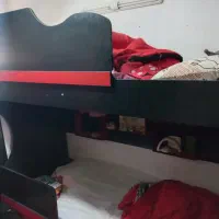 تخت دو طبقه با دوتا کمد لباس