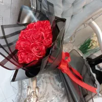 دسته گل روبانی خاص هدیه شیک برای انواع مناسبتها