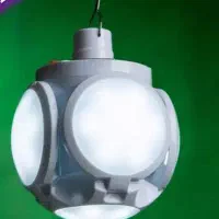 لوستر پنج پر با شارژ برقی و خورشیدی