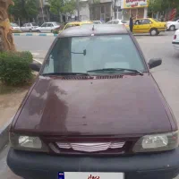 پراید مدل ۸۵ عنابی شاسی سالم
