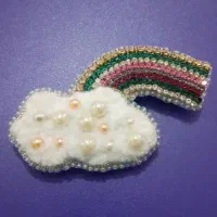 سنجاق سینه جواهر دوزی