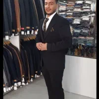 کت و شلوار مردانه مشکی + پیراهن + کراوات + کمربند