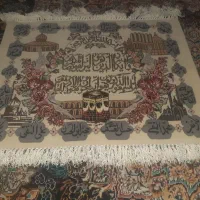 یک عددتابلو فرش دستباف گلبرجسته ابریشمی