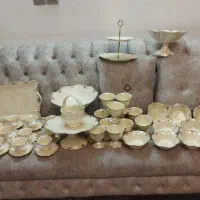 فروش یکجا باهم ست پذیرایی چینی خارجی مارک ووگاتی