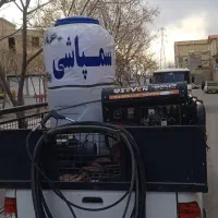 سمپاشی باغ باغچه درخت سمپاش سمزنی.باکارواش