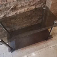 میز شیشه ای ۲طبقه