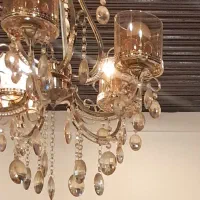 لوستر ۵ شاخه و ۳ عدد دیوار کوب