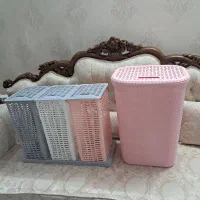 سبد پلاستیکی به همراه کلمن شیشه ای و بانکه