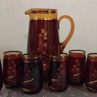پارچ لیوان سلطنتی چک دورطلایی