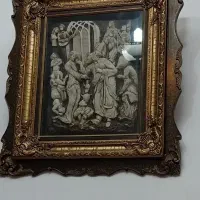 قاب چوب گردو طرح برجسته