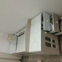 تخت و کمد  کودک به همراه تشک تخت رویال کاملا نو