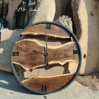 ساعت چوبی دیواری  روستیک تنه درختی|ساعت دیواری و تزئینی|تهران, شهرک دانشگاه تهران|دیوار