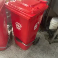 سطل زباله ۱۲۰لیتری چرخدار و پدال دار سبلان پلاستیک