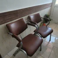 8عدد میز انتظار استیل چرم بسیار محکم و راحت