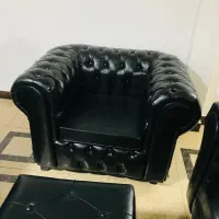 ست مبل چستر چرم نو ۴نفره(کالا نو می‌باشد)