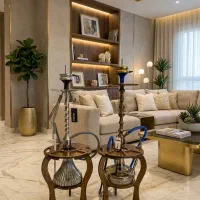میز قلیان چوبی