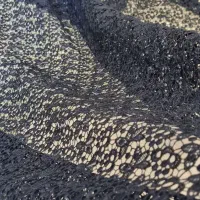 یک مترونیم پارچه گیپور نخی رنگ سورمه ایی
