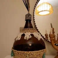 خمره شیشه ای  بزرگ نو (قرابه سبک بوهو)