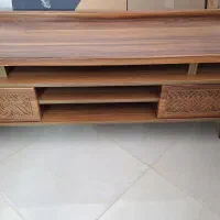 میز تلویزیون ام دی اف طرح چوب