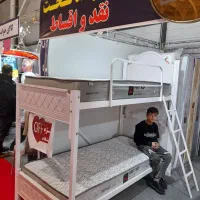 تخت دو ۲طبقه فلزی تولید مشهد تخت
