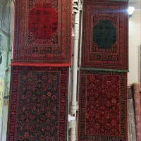 قالیچه‌ نخ ابریشم پنبه طرح دستبافت ضمانت ۳۶ ماه