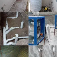 سرویس کولر آبی ، لوله کشی آب و نصب پمپ و منبع