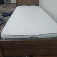 تخت خواب یک نفره با تشک طبی درحد نو استفاده نشده