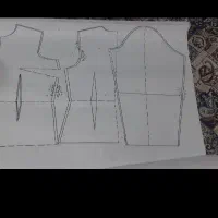 الگو بالاتنه وآستین وشلوار