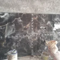 کاشی کاری سرامیک اسلب بزرگ چسبی در عباد مختلف
