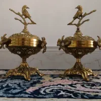 دو عدد شکلات خوری برنز