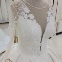 لباس عروس عربی فول کار شده،تن پوش اول