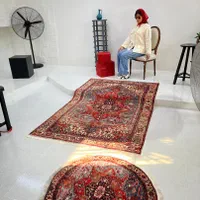 فرشینه زمینه قرمز زمینه سبز کلاسیک سنتی|فرش|تهران, عبدلآباد|دیوار