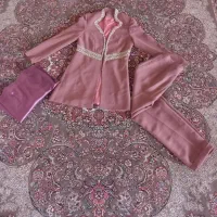 کت و شلوار گلبهی سنگدوزی