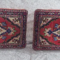 یک جفت پشتی دستبافت کوچک