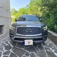 نیسان اینفنیتی QX80 مدل 2018 همراه با پلاک