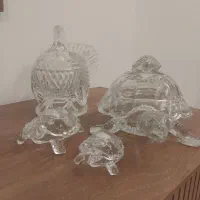 ظروف دکوری و شکلات خوری کریستال اصل