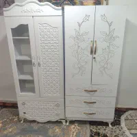 کمد لباس سه کشو و کمدبچه درحدنونوهمراه رخت آویز