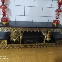 بوفه میز ساعت برنز