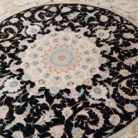قالیچه گرد دستباف تبریز