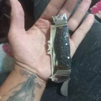 چاقو دنده‌ای کله کنجشکی با نگین