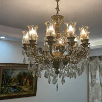 لوستر برنجی ۱۰ شاخه